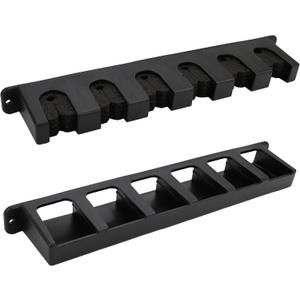 Fishing Rod Holders Vertical Rod Rack, Fishing Pole Holders for Garage, Wall, Ceiling Rod Stand, Black (1 Pair Black)