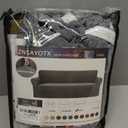 ZNSAYOTX 1 Piece Jacquard Couch Covers for 3 Cushion Couch Living Room High Stretch Sofa Cover Pets Dogs Friendly Anti Slip Thickened Slipcovers Furniture Protector (Sofa, Light Grey) (Large (71"-90"))