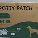 LOOBANI Large Dog Grass Pad with Tray - 35x23in Dog Litter Box with 2 Artificial Grass Patch + 2 Washable Pee Pads - Quickly Absorbency Indoor Outdoor Potty for Patio Balcony Apartment Use