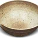 ELITEA Matcha Green Tea Bowl Chawan with Spout Pottery Clay Large