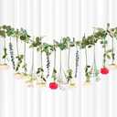 Giegxin 26 Pcs DIY Artificial Wildflower Garland 5.9 ft Faux Flower Hanging Vine Floral Garland Decorations for Wedding Birthday Baby Shower Garden Party Home Wall Banner Background