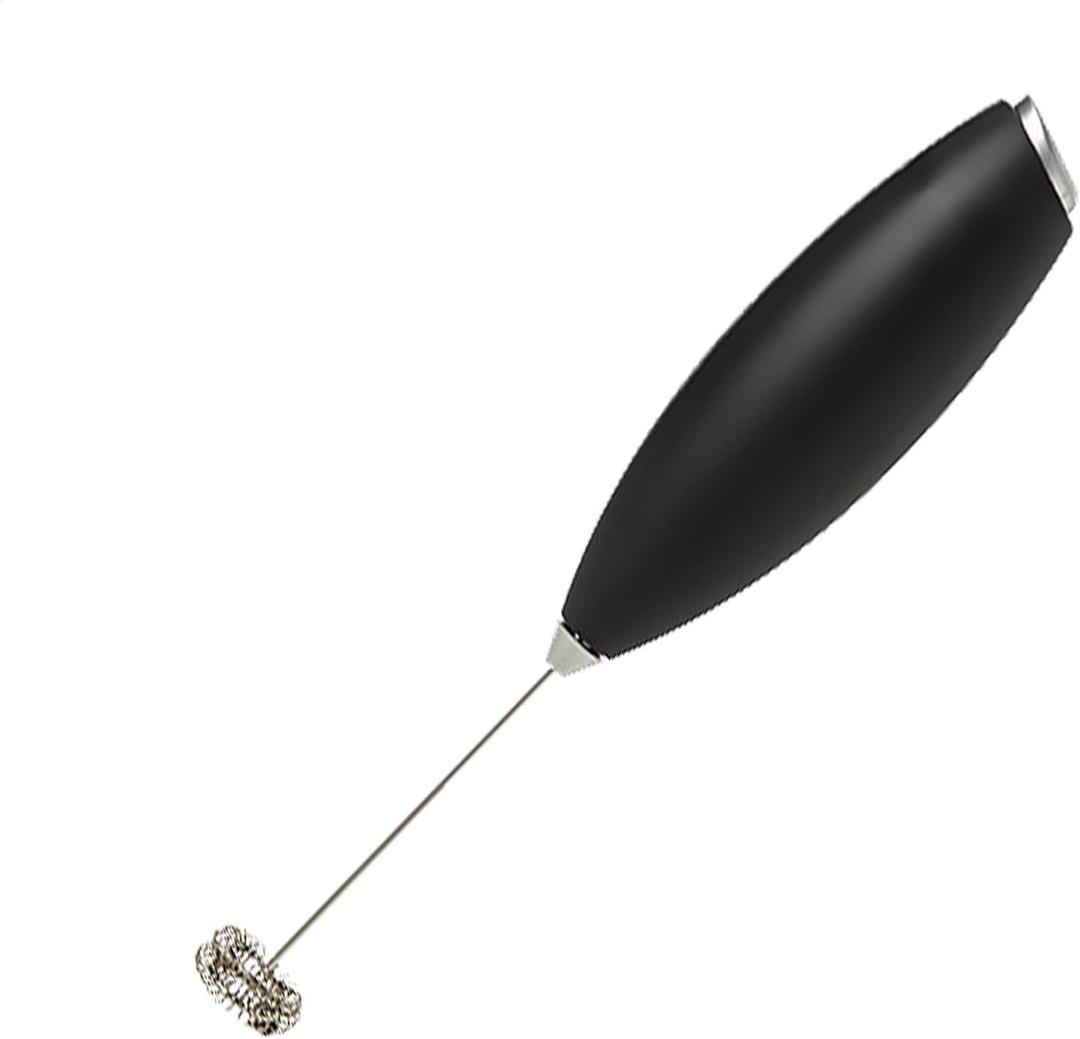 Milk Frother - Automatic Milk Frother, Handheld Milk Frother | Electric Milk Frother, Foam Maker Handheld, Home Milk Frother, Powerful Egg Whisk, Drink Mixer for Coffee Latte Matcha Hot Chocolate (Black)