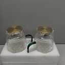 Glass Pitcher with Lid, 2 PACK 84 oz/2.5L Liter Vintage Water Pitcher, Clear Borosilicate Glass Water Carafe for Cold Brew, Coffee, Lemonade, Iced Tea,Beverage, Heat Resistant