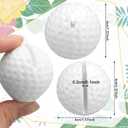 Leinuosen 12 Pcs Resin Golf Base Centerpieces Place Card Holder Golf Ball Shaped Table Number Holder Name Place Photo Stand for Office Menu Events Wedding Party