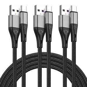 USB to USB C Cable,3Pack 6ft Premium Nylon Braided Fast Charging,3A Rapid Charger Cord,Type C to A Cable Compatible with Samsung Galaxy S22 S21 S20 S10 S9 S8 Plus,Note 20 10 9 8,LG V50 V40