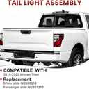 Left Tail lights W/Clear Lens Assembly Compatible with 2016-2023 Nissan Titan OE Style Rear Light Taillights Replacement for NI2800213