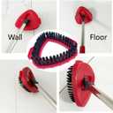 2 x Scrub Brush Head for O Cedar, 2 PC Cedar Spin Mop Scrubber Replace Head 1-Tank, Ocedar Scrubbing Brush Mop, O'cedar Replacement Attachment for Bathroom and Kitchen