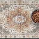 Pet Food Mats for Floor, Absorbent Dog Mat for Food and Water Dispenser Mat, Dog Food Mat Quick Dry Cat Food Mat Pet Supplies (S(12"20"), 01 Brown)