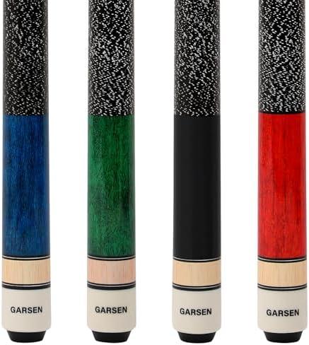 GARSEN 4 Pieces Pool Cue Stick 58 inch 18 oz 19 oz 20 oz 21 oz Billiard House Bar Pool Stick