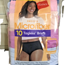 Hanes Womens Cool Comfort Microfiber Brief Underwear, 10-pack Size 9/2XL