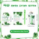 Fullhawl 50 Sets St Patricks Day Gifts for Coworkers Shamrock Ballpoint Pens with Irish Blessing Notebook Thank You Tags Irish Party Favors School Gifts for Staff Teacher Coworker