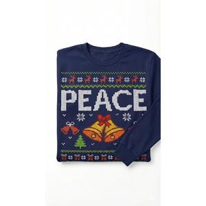 I Come In Peace I'm Peace Matching Ugly Christmas Sweater Pullover Hoodie XL