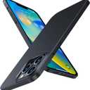 TORRAS Slim Fit for iPhone 12 Pro Max Case Ultra-Thin Cover with Non-Slip Grip & No Fingerprint Hard Plastic Super Slim Phone Case for iPhone 12 Pro Max Phone Case 6.7 inch, Space Black