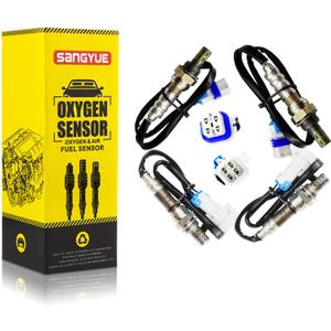 4X Oxygen O2 Sensor for 2008-2013 GMC Sierra 1500 Yukon Yukon XL 1500 Upstream + Downstream