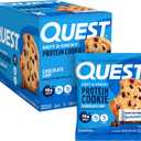 Quest Nutrition Chocolate Chip Protein Cookie, 15g Protein, 1g Sugar, 2g Net Carbs, Keto Friendly, High Protein, Low Carb; 12 Count BBD: 06/24/26