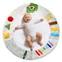 Montessori Baby Play Mat for Early Learning, Tummy Time Playmat, Activity Mat with 5 Development Zones, for Motor Skills & Sensory Development, Baby Essentials Gift