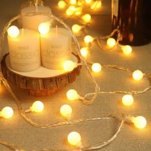 Globe USB String Lights, 20ft 40 LED Globe USB Powered Fairy Lights Warm White for Party Birthday Christmas Home Decoration