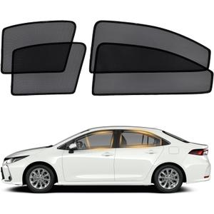 XCBYT Car Window Shades for 2019–2024 Corolla Sedan (Not for Hatchback/Touring/Cross), 4PCS Side Window Sun Shades, Breathable Mesh UV Protection for Baby, Privacy & Heat Insulation