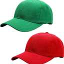 PXIYOU Bros Hats Baseball Caps Coplay Hat Halloween Costume Anime Unisex Role Play Hat for Adults Red, Green