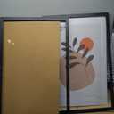 24x36 Poster Frame Set of 2, Rustic Brown Wood Style - Display 20x30 Picture with Mat or 24 x 36 Poster without Mat, Wall Mounting Horizontal and Vertical