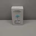 Rain Cloud Humidifier Water Drip with Adjustable LED Lights White Noise Humidification Desk Fountain Bedside Sleeping Relaxing Mood (White)