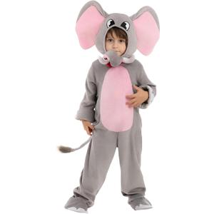 Spooktacular Creations Halloween Elephant costume Kids Toddler Elephant costume for Child Unisex Halloween Dress Up Party (Small(5-7 yr))