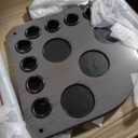 Pool Cue Rack Hold up to 8 Sticks & Billiard Accessories. Floor Stand Pool Cue Stick Holder Made of 100% Solid Hardwood.(GREY)