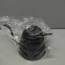 Tea Kettle with Thermometer Pot Black Stovetop Tea Kettle 40oz Gooseneck Kettle Teapot Pour Over Coffee Kettle with Thermometer,1200ml,5 Cup,Black,1Pack (1.3 Quarts)