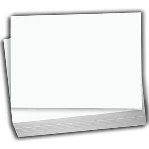 Hamilco White Cardstock Thick Paper - Flat 4.5" X 6.25" A6 Blank Index Flash Note & Post Cards - 80 lb Card Stock for Printer - 100 Pack (Bright)