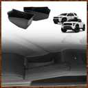 Muslogy Front Door Handle Inserts Box Interior Storage Organizer Compatible with 2024 2025 Toyota Tacoma & 2025 4Runner Accessories Door Grab Handle Pocket Side Armrest Phone Pocket Organizer 2PCS (Black)