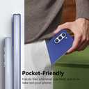 for Galaxy Z Flip 4 Case, Matte PC Case for Women Men Girls Boys Drop Protection Shockproof Slim Thin Cute Cover for Galaxy Z Flip 4, Blue 10.12