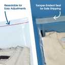 Spartan Industrial - 18 X 24 (100 Count) Self Seal Clear Poly Bags with Suffocation Warning for Packaging, Clothes - Resealable Glue