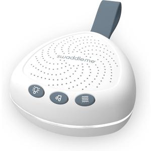 SwaddleMe by Ingenuity Soothe & Vibe  Portable Sound Machine & Soother for Baby, White ((Pack of 1))