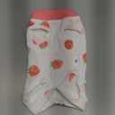 SAWMONG Recovery Suit for Dogs Female Male Zipper, Pink Strawberry Dog Onesie Body Suit After Surgery Spay Neuter, Cotton Breathable Dog Surgical Suit Pet, Substitute Dog E-Collar Cone, XS