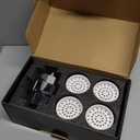 20-Stage Shower Filter-Shower Head Filter for Hard Water, with 5 Replaceable Cartridges, High Output Shower Water Filter for Removing Chlorine and fluoride, Polished Chrome