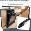 2026 Upgraded 5304458312 Oven Door Handle Compatible Kenmore Frigidaire Electrolux Electric Range Oven Stove Handle Replaces 316443600 AP3965016(Include 2 PC Handle Screws) 