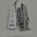 Extension Cord 15 ft, Surge Protector Power Strip, Long Extension Cord with 9 Outlets 3 USB Ports, Extension Cord with Multiple Outlets, USB Power Strip for Home, Office, Dorm Room Essentials, College (White)