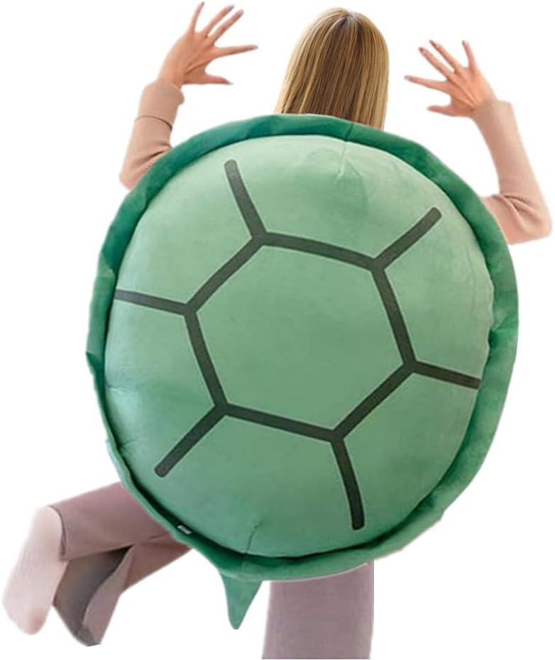SEAHOME Wearable Turtle Shell PillowsTurtle Plush Pillow Stuffed Animal Costume for Kids Adults  Plush Toy Funny Dress Up Creative Gifts (Green, 40 inch)