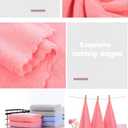 2 x Coral Fleece Cleaning Dish Towel Set-12 x 12 Inch Gentle Coral Fleece Kitchen Cleaning Cloth Use Waxing Polishing & Clean Rags with Lint Free & Streak Free for Car