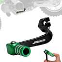 JFG RACING Dirt Bike Gear Shift Lever,CNC Foldable Foot Shifter Pedal for KLX110 2010-2024/KLX110L 2010-2024-Green