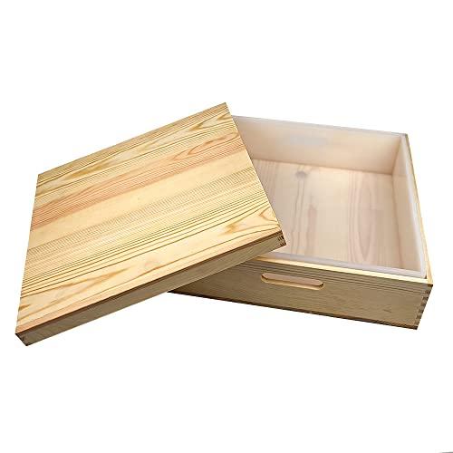 Large Soap Molds, 8L 280oz 8kg Rectangle Soap Mold Silicone Liner for 18 Bar Mold with Wooden Box and Lid DIY Handmade Soap Making Tools (280oz, Wood)