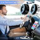 Rednow Magnetic Car Suction Cup Holder Mount, Magnetic Car Cell Phone Holder,Suction Cup Car Phone Mount,Universal Adjustable Windshield Dashboard Mobile Phone Holder (Silver)