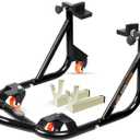 Grand Pitstop Universal Adjustable Rear Paddock Stand for Motorcycle with Swingarm Rest (360 Dismantable, Black, Motorcycle Weight Up to 500 lbs/ 226 Kgs)