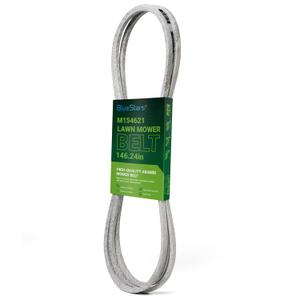 BlueStars M154621 Mower Belt - Fits 42 inch Deck J-Deere X300 X304 X310 Lawn Tractors & 48" Deck EZtrak Series Z245 Zero-Turn Mower | Aramid Cord | 1/2'' x 146 1/4''