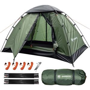 Backpacking Tent for Camping 5 Person Hiking Ultralight Tent for Waterproof Windproof Outdoor Two Doors Tents Easy Quick Setup Lightweight Instant Tents