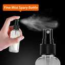 30 Pack 2 oz Fine Mist Mini Clear Spray Bottles with Pump Spray Cap - for Essential Oils, Travel, Perfumes - Refillable & Reusable Empty Plastic Bottles Travel Bottle