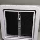 RV Roof Vent Kit 14" x 14" Manual Lift Black Lid