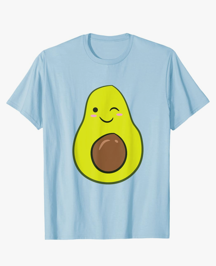 Cute Avocado Halloween Costume Kawaii Avocado T-Shirt Size M