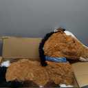 MaoGoLan Large Horse Stuffed Animal for Boy, Big Horse Plush Toy for Girl Boy, Ridable Stuffy Pony for Kid, Stuffed Pony Plush Pillow for Easter Birthday Gifts Baby Shower Party Favor, 47 inches, Tan (Brown)