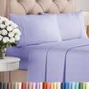 King Size 4 Piece Sheet Set - Comfy Breathable & Cooling Bed Sheets Set - Hotel Luxury Bedding for Women, Men, Kids, Teens, Boys & Girls - Deep Pockets, Ultra-Soft, Wrinkle Free - Oeko-Tex - Lavender